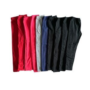 Bundle of 10 Cat & Jack Cozy Leggings Size 8 Medium